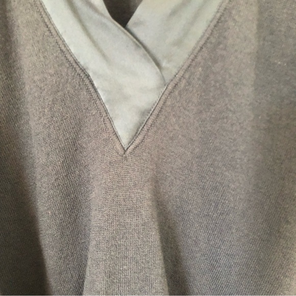 Stella McCartney x H&M Wool Silk Wrap Sash Short Sleeve Sweater in Blue Sz S - Picture 4 of 10